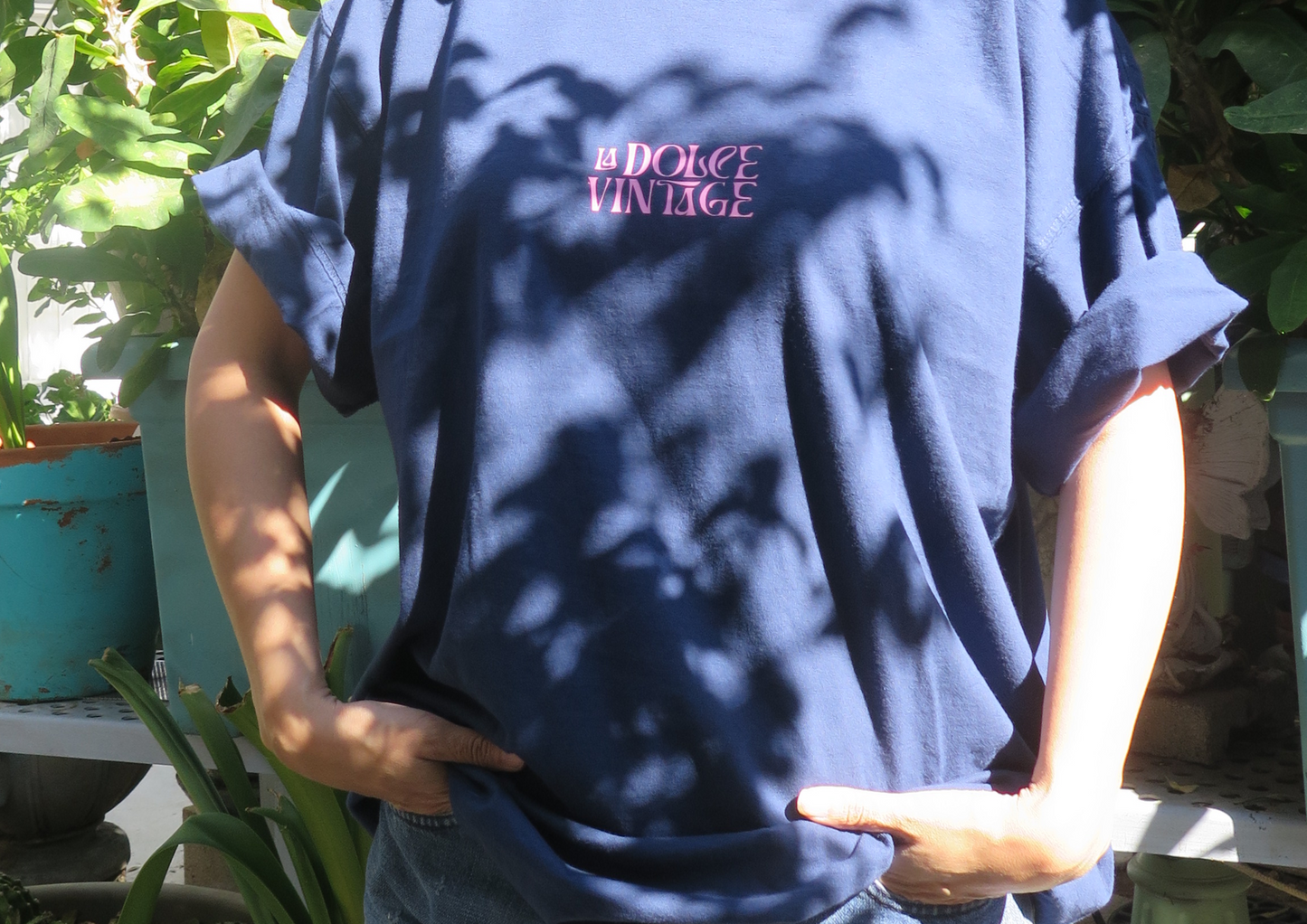 'Everything Will Fall Into Place' Navy Tee