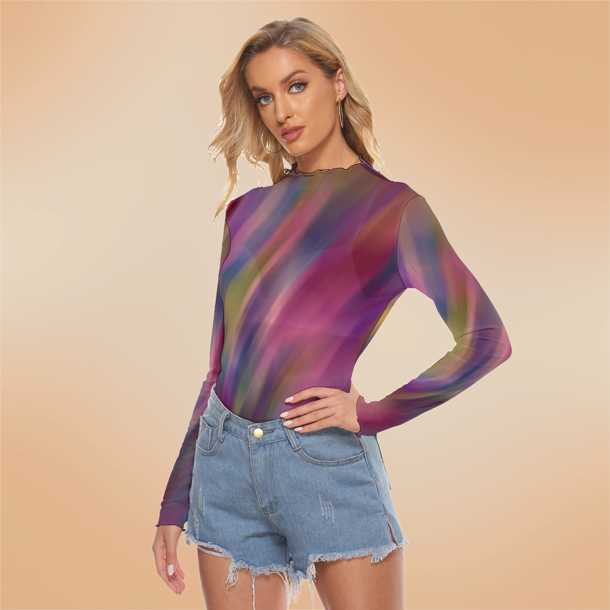 Purple Haze Mesh Top